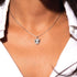 Fierce | .925 Sterling Silver | Crystal Cat Infinity Clasp Necklace